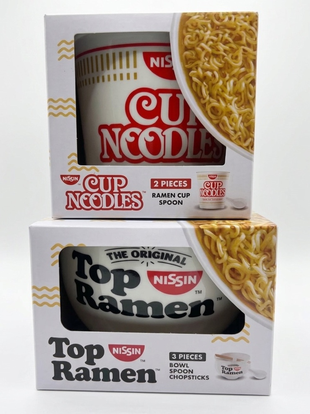 Nissin Brand Ramen Bowl & Spoon Sets